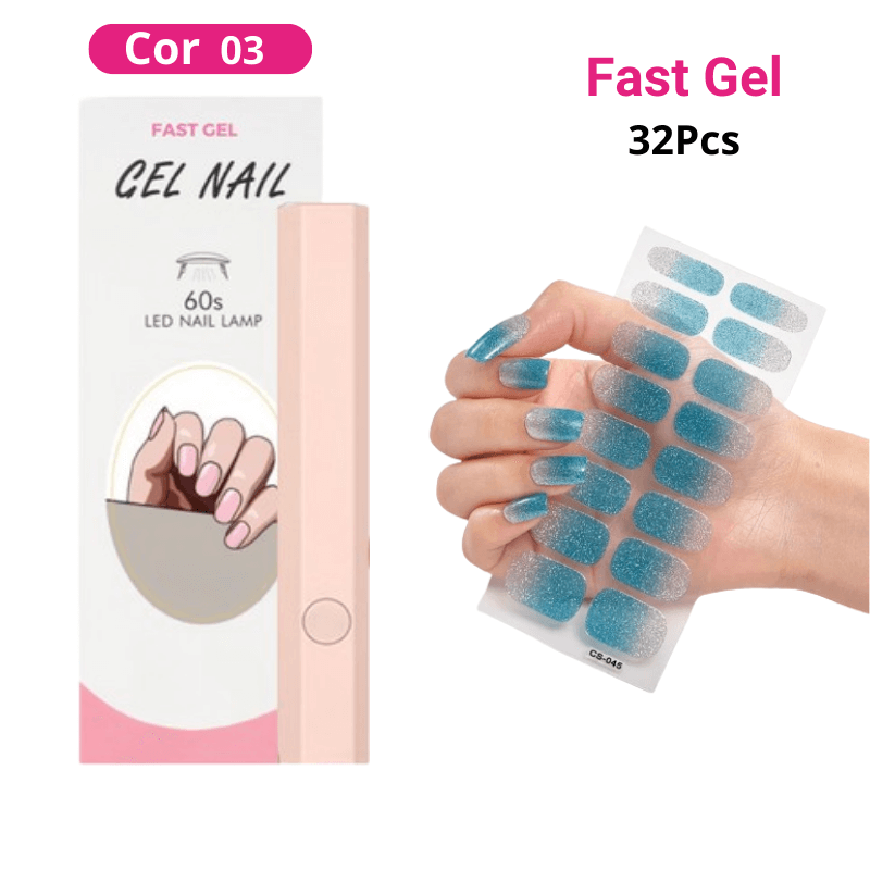 Kit Unha De Gel 32pcs - Fast Gel
