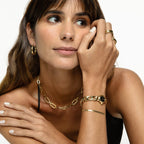 Brinco Argola Tubo Banhado em Ouro 18K