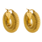 Brincos Argolas Bold Banhado em Ouro 18k