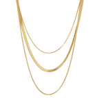 Colar Celestial Trio Banhado em Ouro 18K