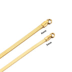 Colar Snake Dourado Banhado em Ouro 18K