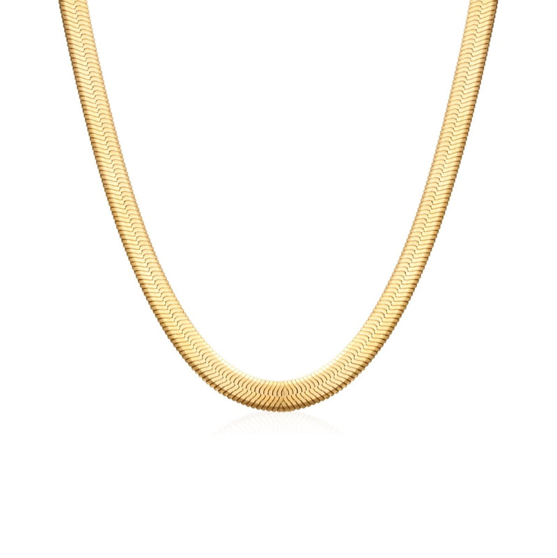 Colar Snake Dourado Banhado em Ouro 18K