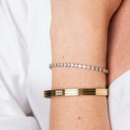 Pulseira Riviera Ajustável Banhado em Ouro 18k